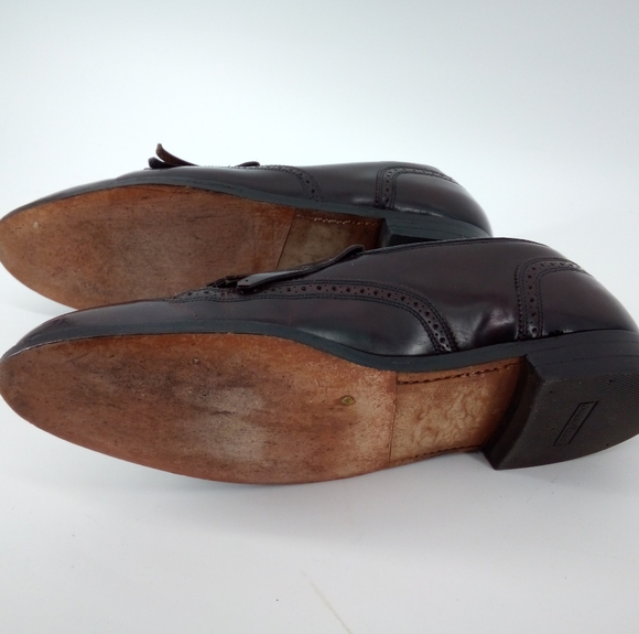 Florsheim Imperial Genuine Leather Tassel Brown Oxford Loafer Shoes 11.5 - Picture 11 of 14